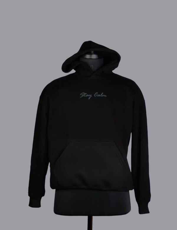 Black Printed Hoodie (unisex)